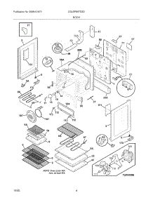 05 - Body parts for Frigidaire Range CGLEFM97DSD from AppliancePartsPros.com