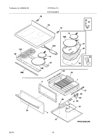 09 - Top / Drawer parts for Frigidaire Range CPCF3091LFA from AppliancePartsPros.com
