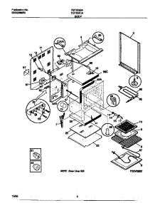 03 - Body parts for Frigidaire Range FEF352BAWH from AppliancePartsPros.com