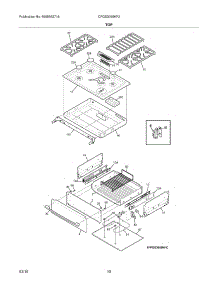09 - Top parts for Frigidaire Range CPGS3085KF2 from AppliancePartsPros.com