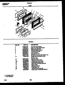 05 - Door Parts parts for Frigidaire Range FEF352CATA from AppliancePartsPros.com