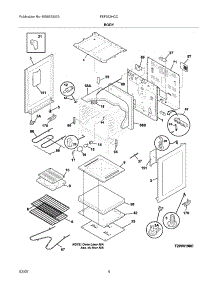 05 - Body parts for Frigidaire Range FEF352HCC from AppliancePartsPros.com