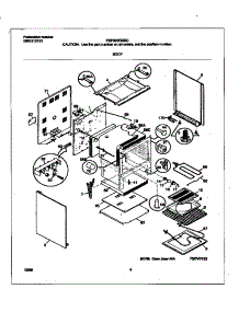 03 - Body parts for Frigidaire Range FEF353CGSC from AppliancePartsPros.com
