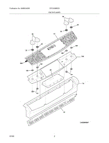 03 - Backguard parts for Frigidaire Range CPCS389EC9 from AppliancePartsPros.com