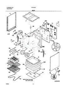 05 - Body parts for Frigidaire Range FEF355AQG from AppliancePartsPros.com
