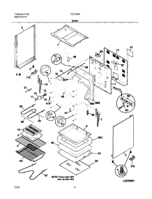 05 - Body parts for Frigidaire Range FEF355ASE from AppliancePartsPros.com