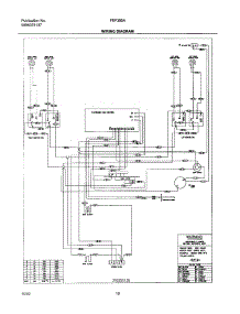 10 - Wiring Schematic parts for Frigidaire Range FEF355ASE from AppliancePartsPros.com