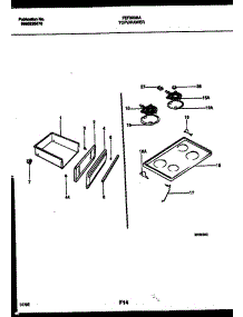 04 - Cooktop And Drawer Parts parts for Frigidaire Range FEF303BADA from AppliancePartsPros.com