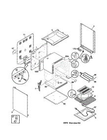 Body parts for Frigidaire Range FEF305PHTA from AppliancePartsPros.com