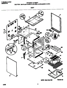 03 - Body parts for Frigidaire Range FEF355CFTE from AppliancePartsPros.com