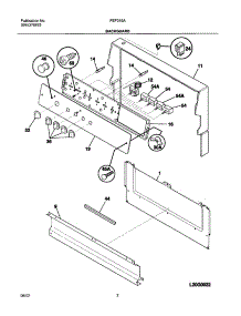 03 - Backguard parts for Frigidaire Range FEF316ASB from AppliancePartsPros.com