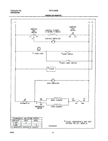 10 - Wiring Schematic parts for Frigidaire Range FEF312BSB from AppliancePartsPros.com