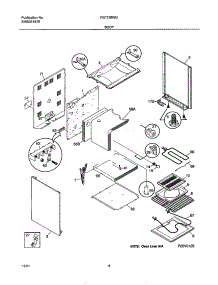05 - Body parts for Frigidaire Range FEF316WGTE from AppliancePartsPros.com