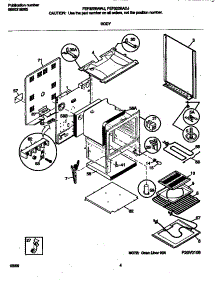 03 - Body parts for Frigidaire Range FEF322BAWJ from AppliancePartsPros.com