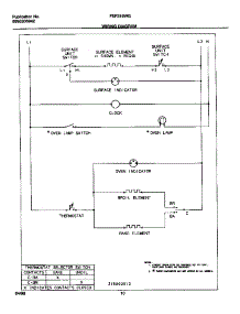 06 - Wiring Diagram parts for Frigidaire Range FEF316WGSA from AppliancePartsPros.com