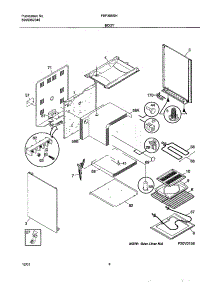 05 - Body parts for Frigidaire Range FEF305SHDC from AppliancePartsPros.com