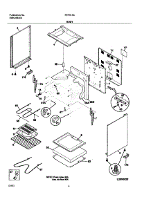 05 - Body parts for Frigidaire Range FEF314BWA from AppliancePartsPros.com