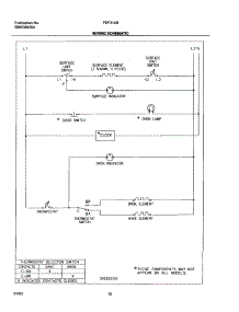 10 - Wiring Schematic parts for Frigidaire Range FEF314BWA from AppliancePartsPros.com