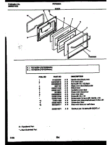 05 - Door Parts parts for Frigidaire Range FEF322BADA from AppliancePartsPros.com