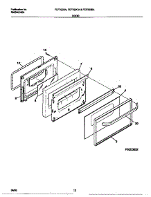 06 - Door parts for Frigidaire Range FEF322BADE from AppliancePartsPros.com
