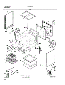 05 - Body parts for Frigidaire Range FEF312BSA from AppliancePartsPros.com