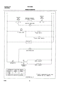 10 - Wiring Schematic parts for Frigidaire Range FEF312BSA from AppliancePartsPros.com