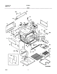 05 - Body parts for Frigidaire Range FED367AQD from AppliancePartsPros.com