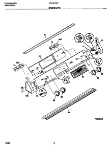 02 - Backguard parts for Frigidaire Range FED367CCBA from AppliancePartsPros.com