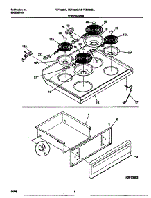 05 - Top / Drawer parts for Frigidaire Range FEF322CASE from AppliancePartsPros.com