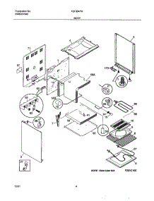 05 - Body parts for Frigidaire Range FEF304PHWB from AppliancePartsPros.com