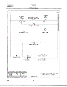10 - Wiring Diagram parts for Frigidaire Range FEF304PHWB from AppliancePartsPros.com