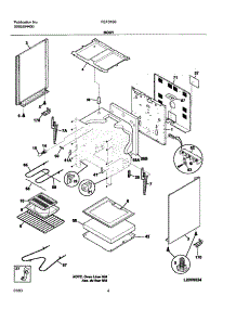 05 - Body parts for Frigidaire Range FEF316BQA from AppliancePartsPros.com