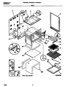 04 - Body parts for Frigidaire Range FEF322BADB from AppliancePartsPros.com