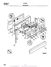 02 - Backguard parts for Frigidaire Range FEF323BAWF from AppliancePartsPros.com