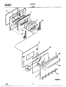 05 - Door parts for Frigidaire Range FED367CEBA from AppliancePartsPros.com