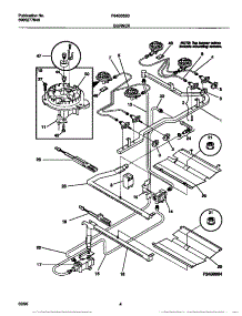 03 - Burner parts for Frigidaire Range F64B353BWB from AppliancePartsPros.com