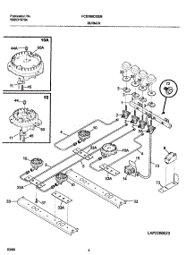 05 - Burner parts for Frigidaire Range FCS388CEBF from AppliancePartsPros.com