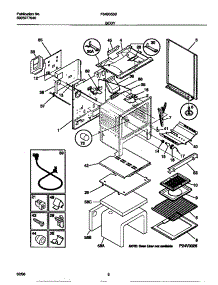 04 - Body parts for Frigidaire Range F64B353BWB from AppliancePartsPros.com