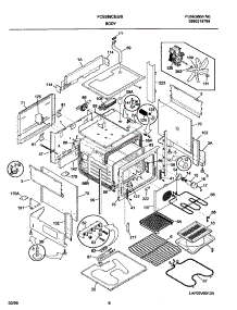 07 - Body parts for Frigidaire Range FCS388CEBF from AppliancePartsPros.com
