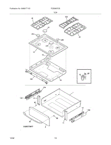 09 - Top parts for Frigidaire Range FCS366ECE from AppliancePartsPros.com