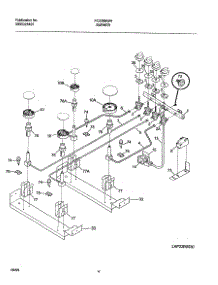 05 - Burner parts for Frigidaire Range FCS388WHCA from AppliancePartsPros.com