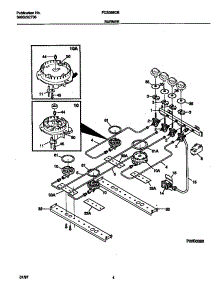 03 - Burner parts for Frigidaire Range FCS388CESB from AppliancePartsPros.com