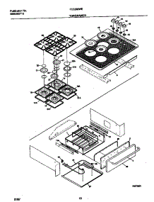 05 - Top / Drawer parts for Frigidaire Range FCS388WECA from AppliancePartsPros.com
