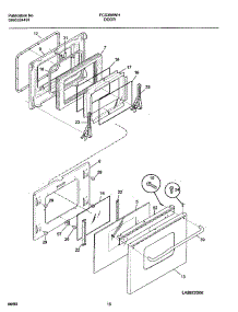 11 - Door parts for Frigidaire Range FCS388WHCA from AppliancePartsPros.com