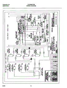 12 - Wiring Diagram parts for Frigidaire Range FCS388CESF from AppliancePartsPros.com