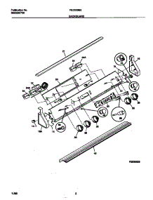02 - Backguard parts for Frigidaire Range FED300BEBB from AppliancePartsPros.com