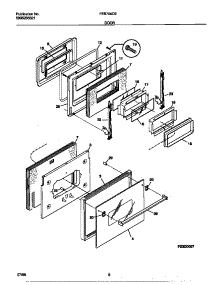 04 - Door parts for Frigidaire Oven FEB756CEBA from AppliancePartsPros.com