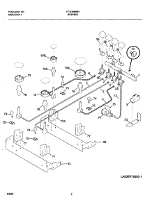 05 - Burner parts for Frigidaire Range FCS388WHCD from AppliancePartsPros.com