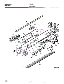 02 - Backguard parts for Frigidaire Range FED300WCWD from AppliancePartsPros.com