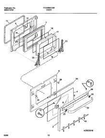 11 - Door parts for Frigidaire Range FCS388CEBF from AppliancePartsPros.com